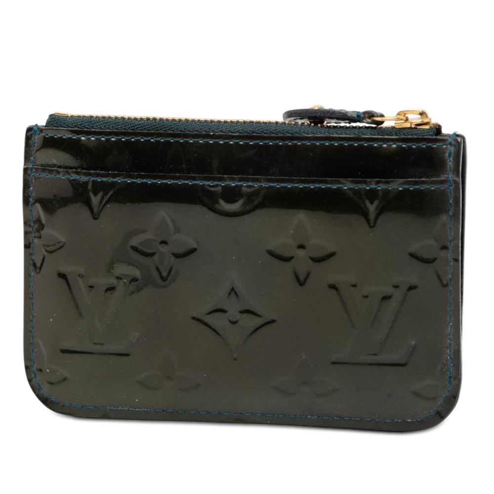 Louis Vuitton B Louis Vuitton Blue Navy Vernis Leather Leather Monogram Vernis Key Pouch Spain