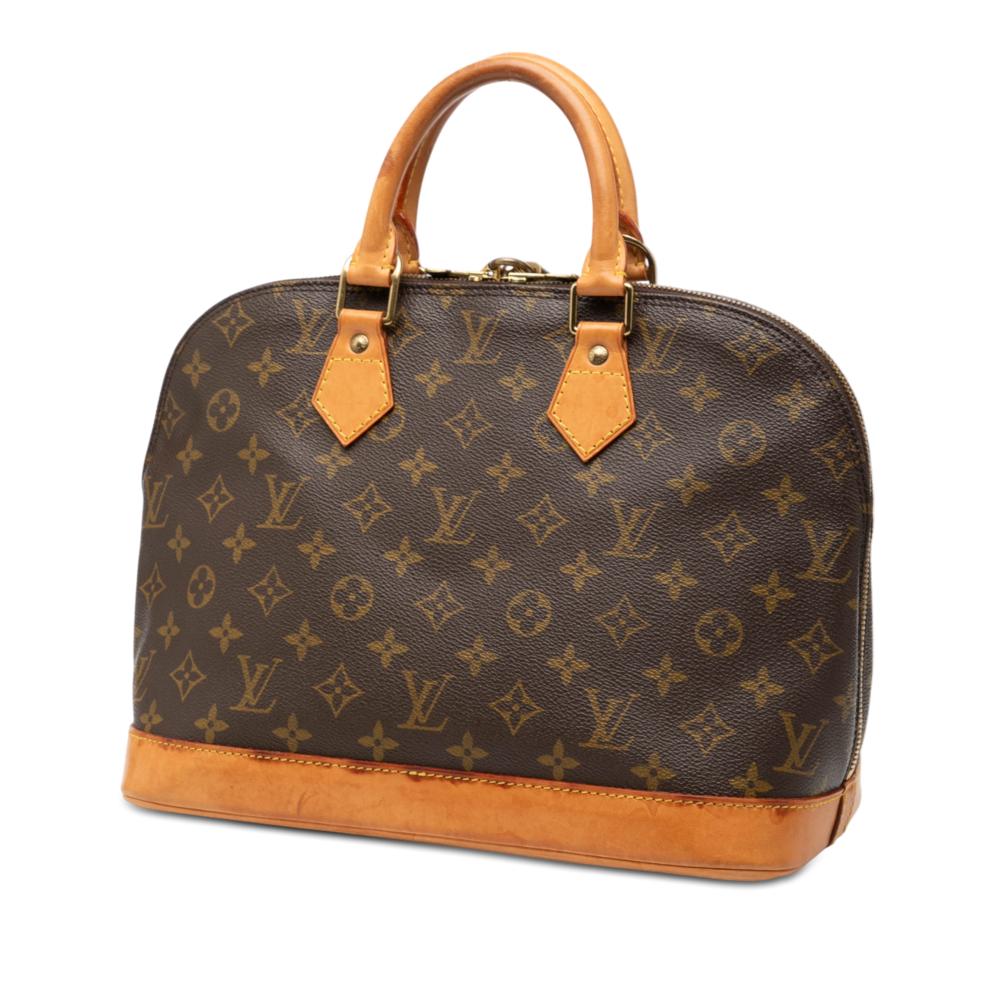 Louis Vuitton B Louis Vuitton Brown Monogram Canvas Fabric Monogram Alma PM France