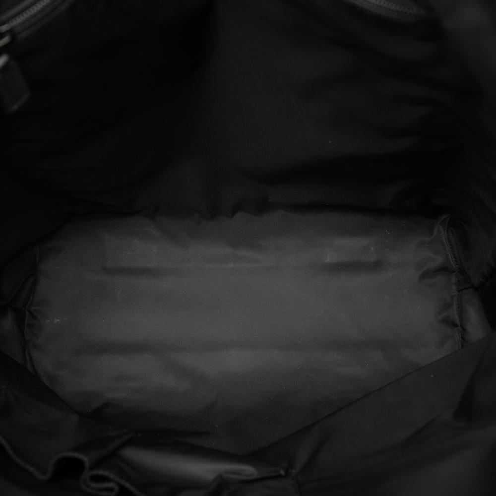 Gucci B Gucci Black Calf Leather Guccissima Web Tote Italy