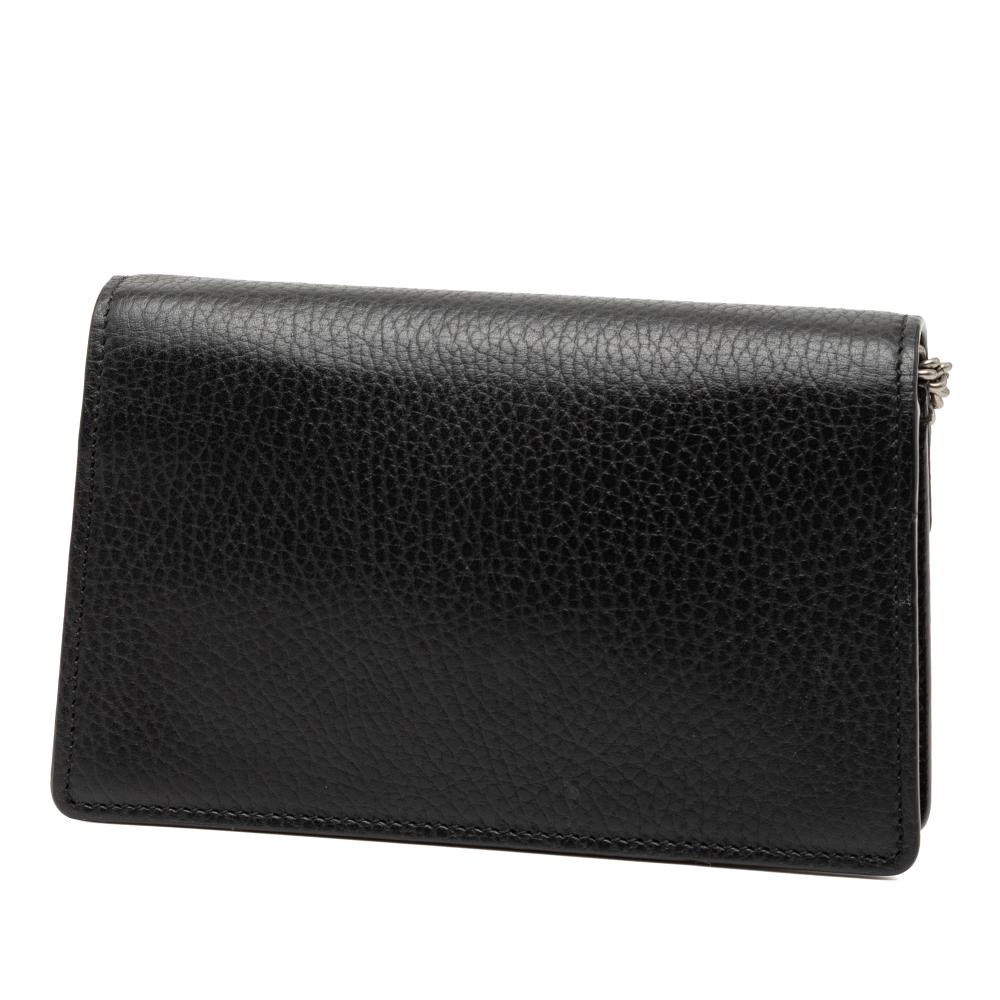 Gucci AB Gucci Black Calf Leather Mini Dionysus Crossbody Italy