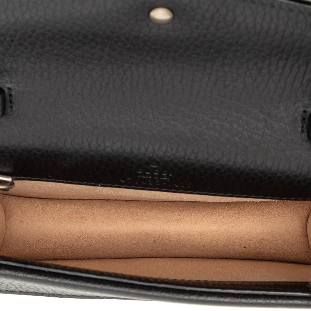Gucci AB Gucci Black Calf Leather Mini Dionysus Crossbody Italy