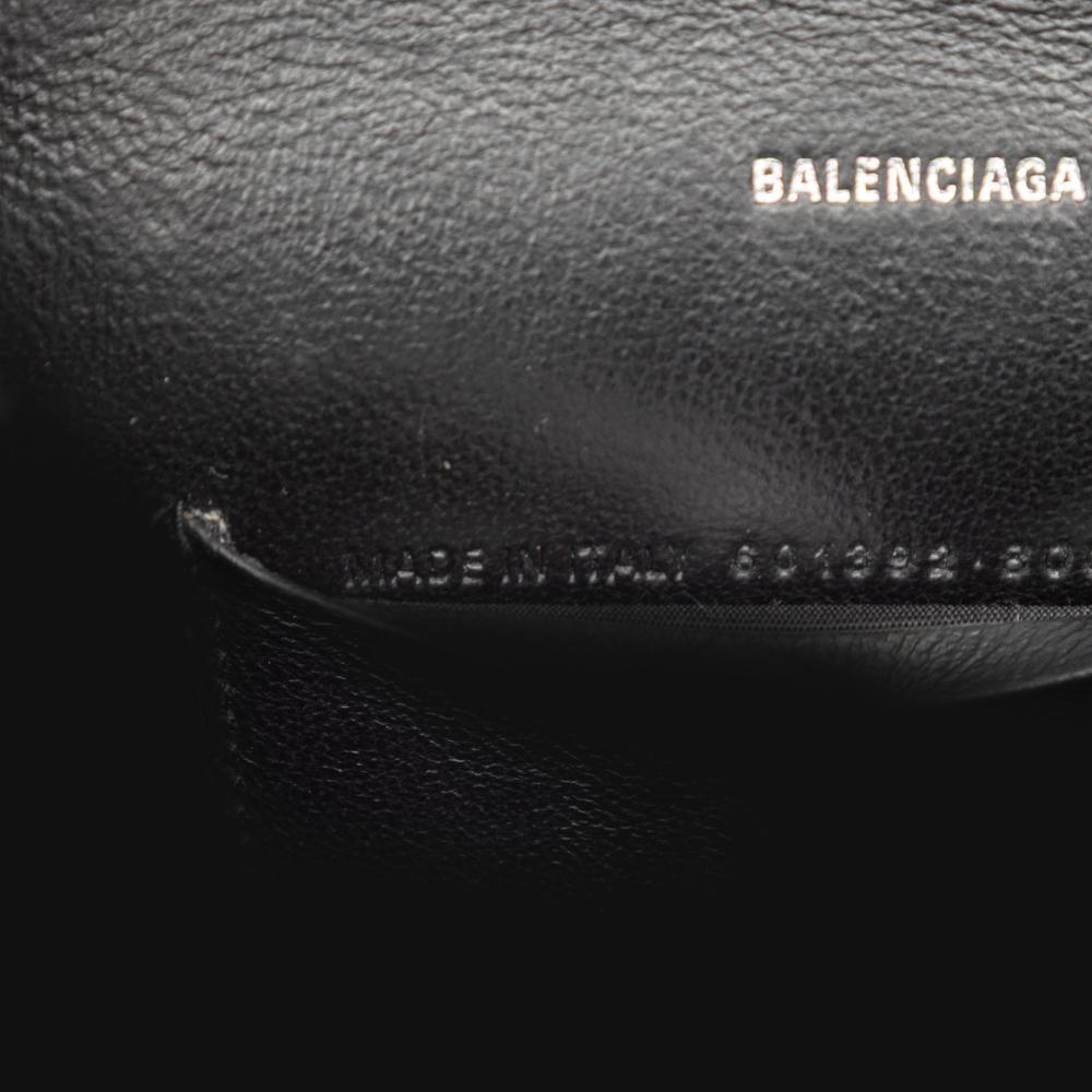 Balenciaga B Balenciaga Gold Calf Leather Metallic BB Phone Holder with Chain Italy