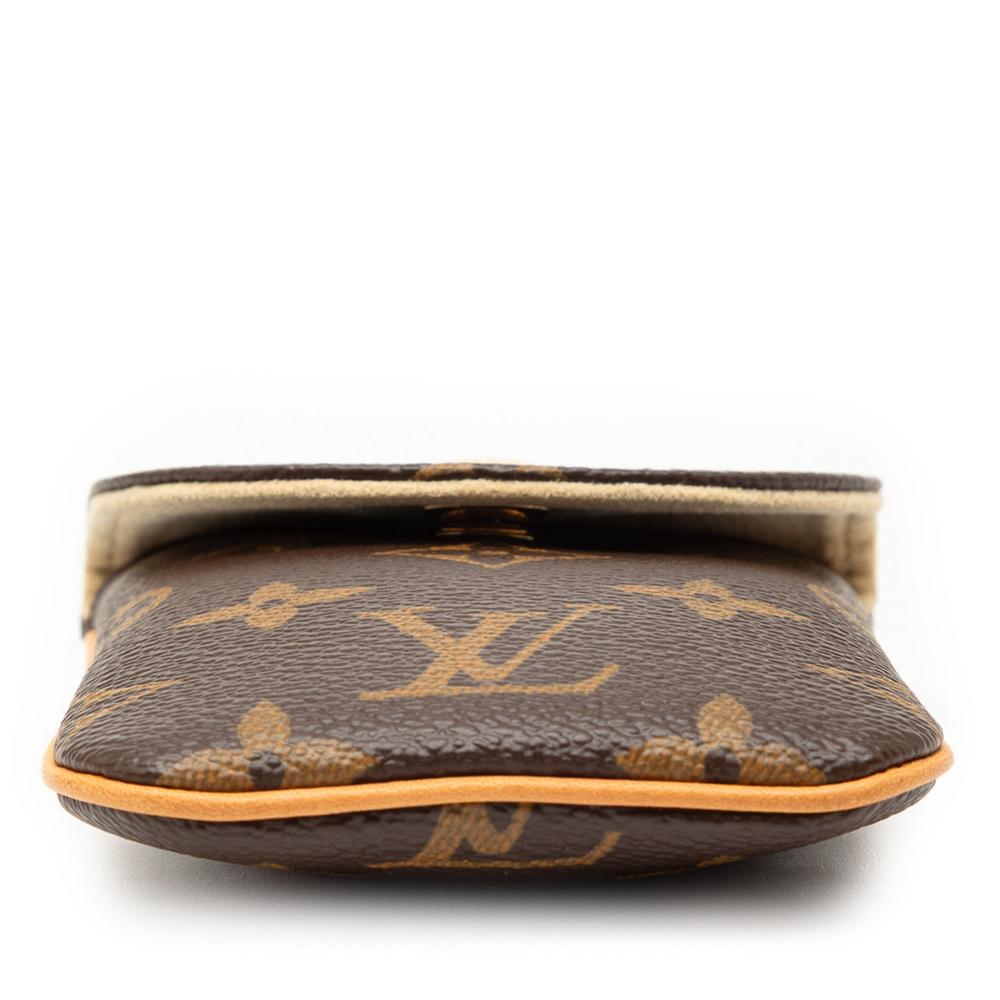 Louis Vuitton AB Louis Vuitton Brown Monogram Canvas Fabric Monogram Etui Phone Case MM France
