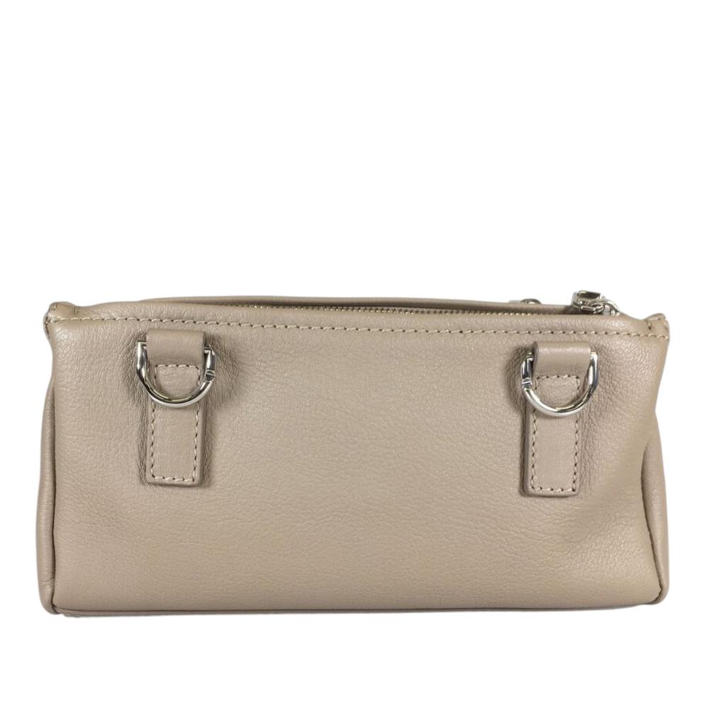 Givenchy AB Givenchy Brown Beige Goatskin Leather Mini Pandora Box Crossbody France