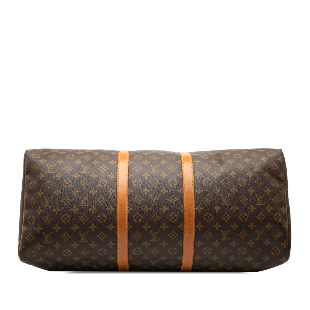 Louis Vuitton B Louis Vuitton Brown Monogram Canvas Fabric Monogram Keepall 60 France