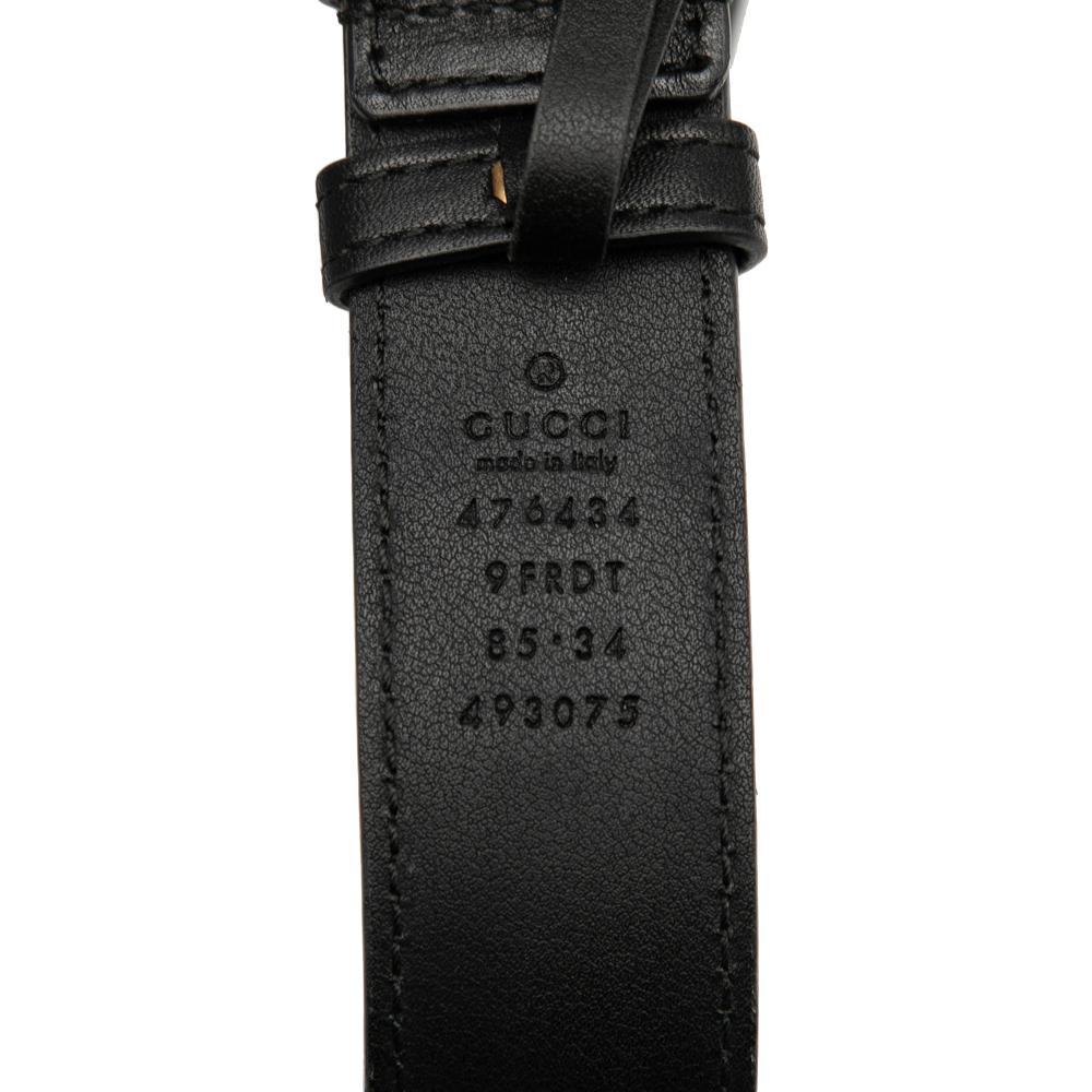 Gucci B Gucci Black Velvet Fabric GG Marmont Matelasse Belt Bag Italy