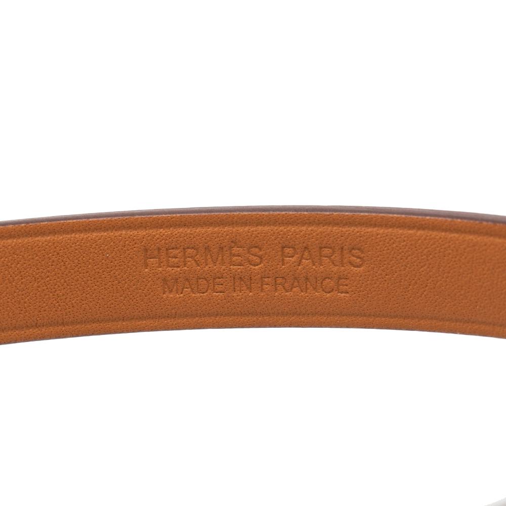 Hermès AB Hermès Gold Goatskin Leather Chevre Mysore Mini Kelly Double Tour Bracelet T2 France