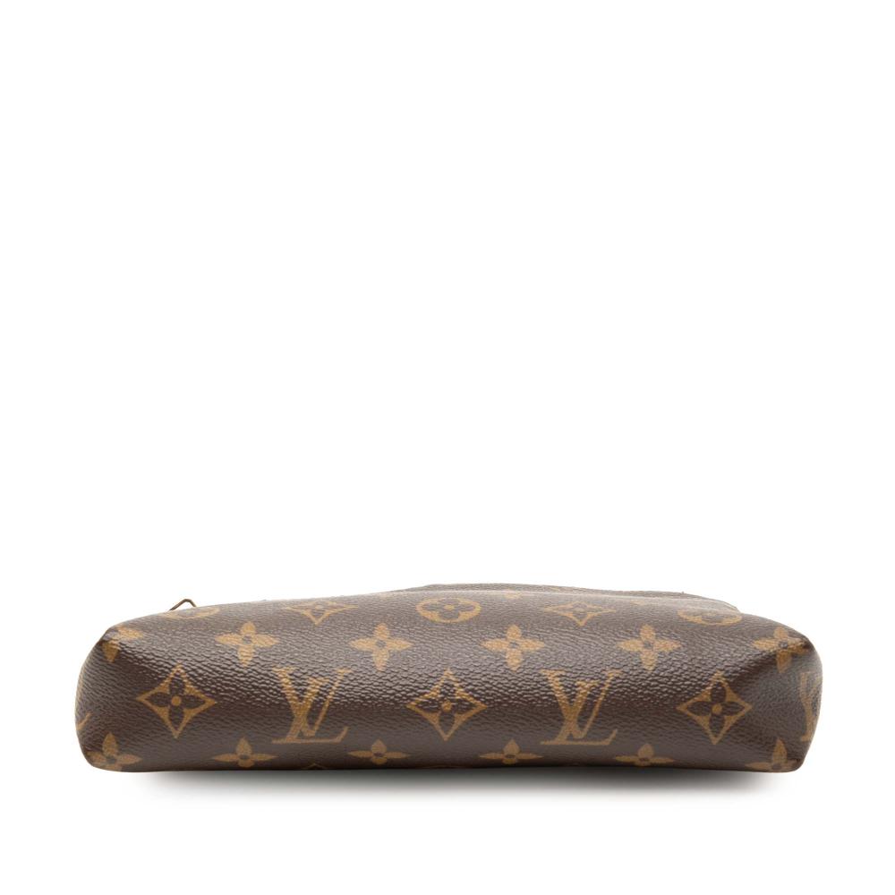 Louis Vuitton B Louis Vuitton Brown Monogram Canvas Fabric Monogram Pallas Clutch Spain