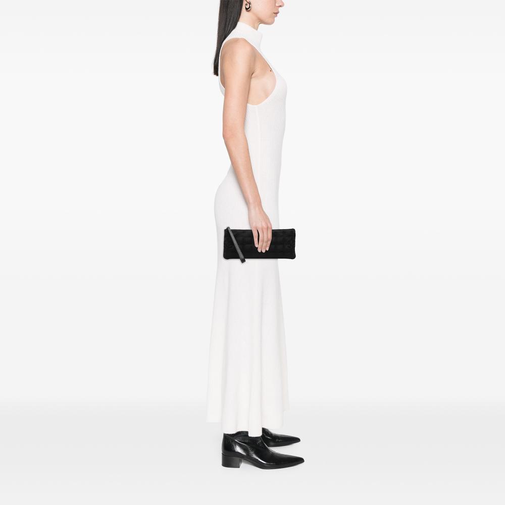 Chanel AB Chanel Black Nylon Fabric New Travel Line Pouch Italy