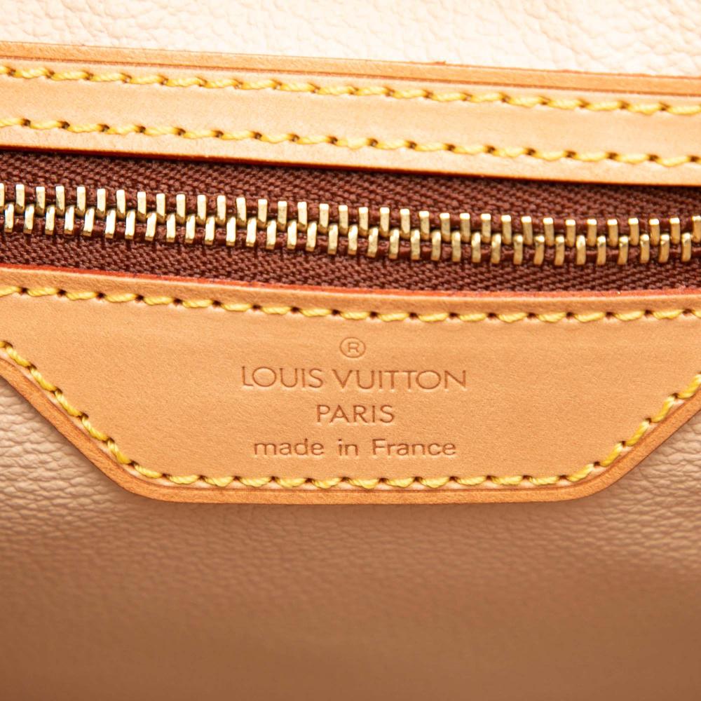 Louis Vuitton B Louis Vuitton Brown Monogram Canvas Fabric Monogram Bucket GM France