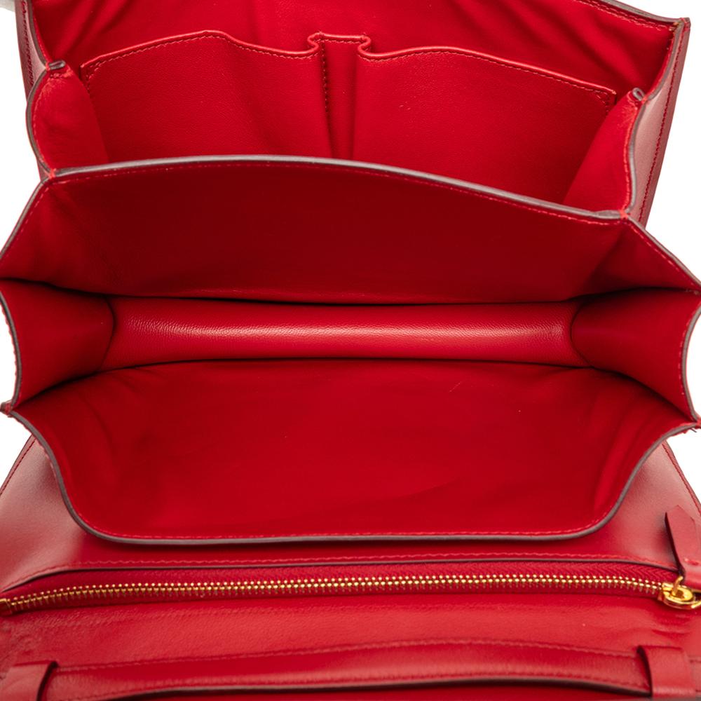 Celine B Celine Red Calf Leather Medium skin Classic Box Italy