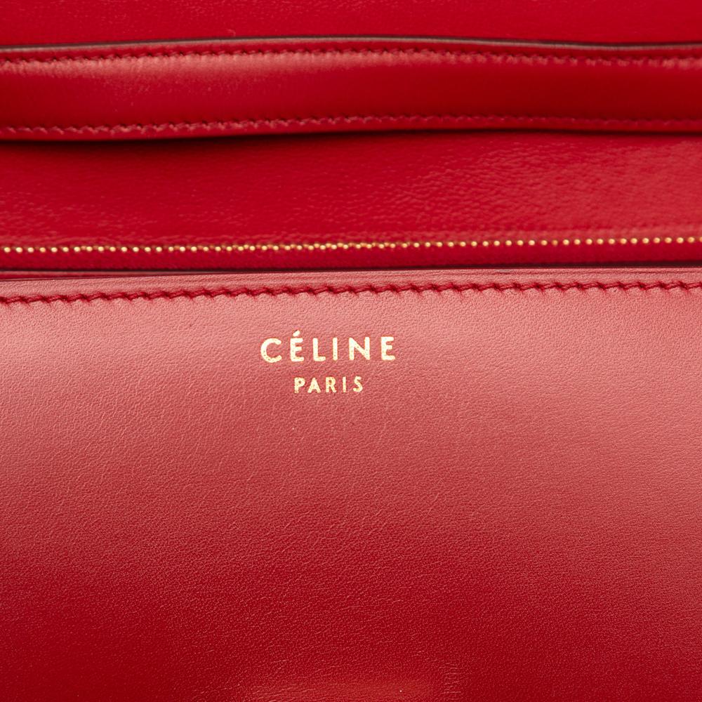 Celine B Celine Red Calf Leather Medium skin Classic Box Italy
