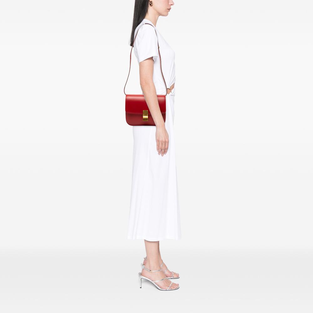 Celine B Celine Red Calf Leather Medium skin Classic Box Italy