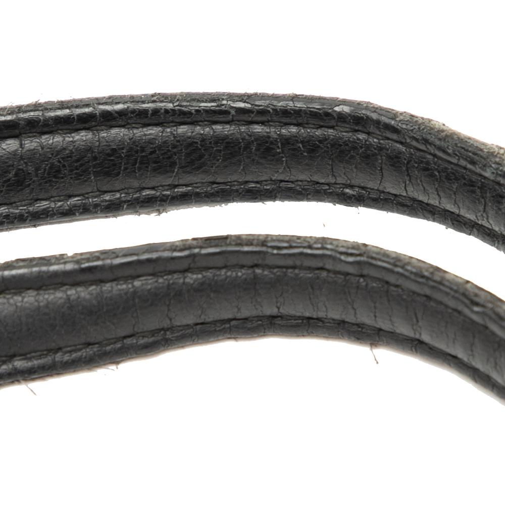 Ferragamo B Ferragamo Black Nappa Leather Leather Large Quilted Nappa Vara Tote Italy