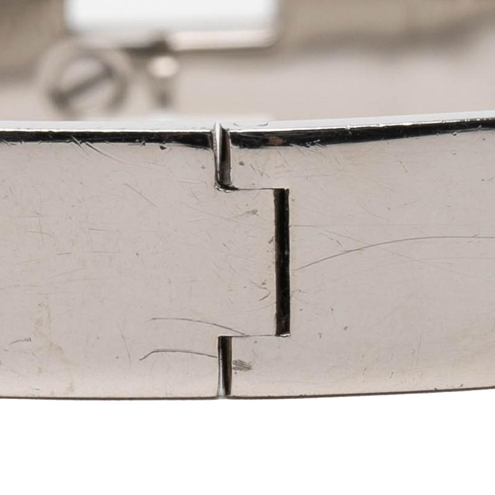 Hermès B Hermès Purple Light Purple with Silver Enamel Other Clic H Bracelet GM France