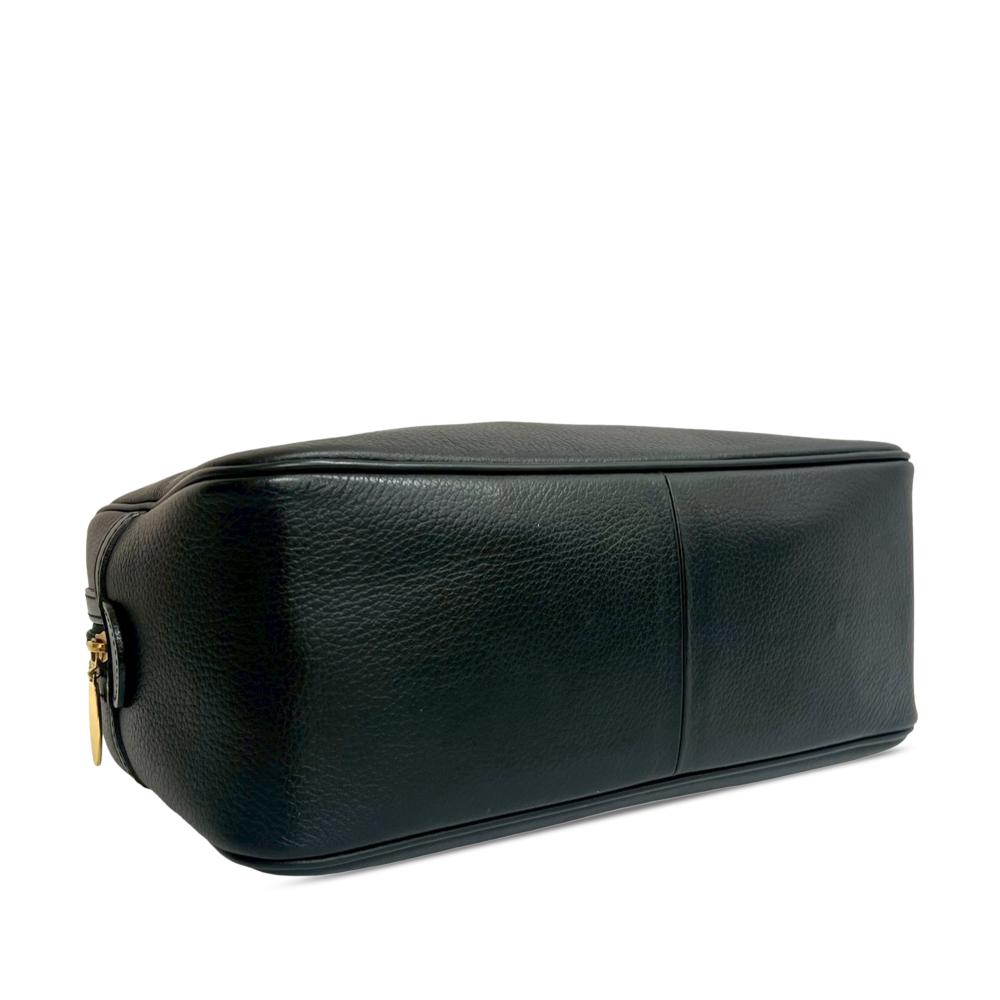 Burberry AB Burberry Black Calf Leather Boston Bag United Kingdom