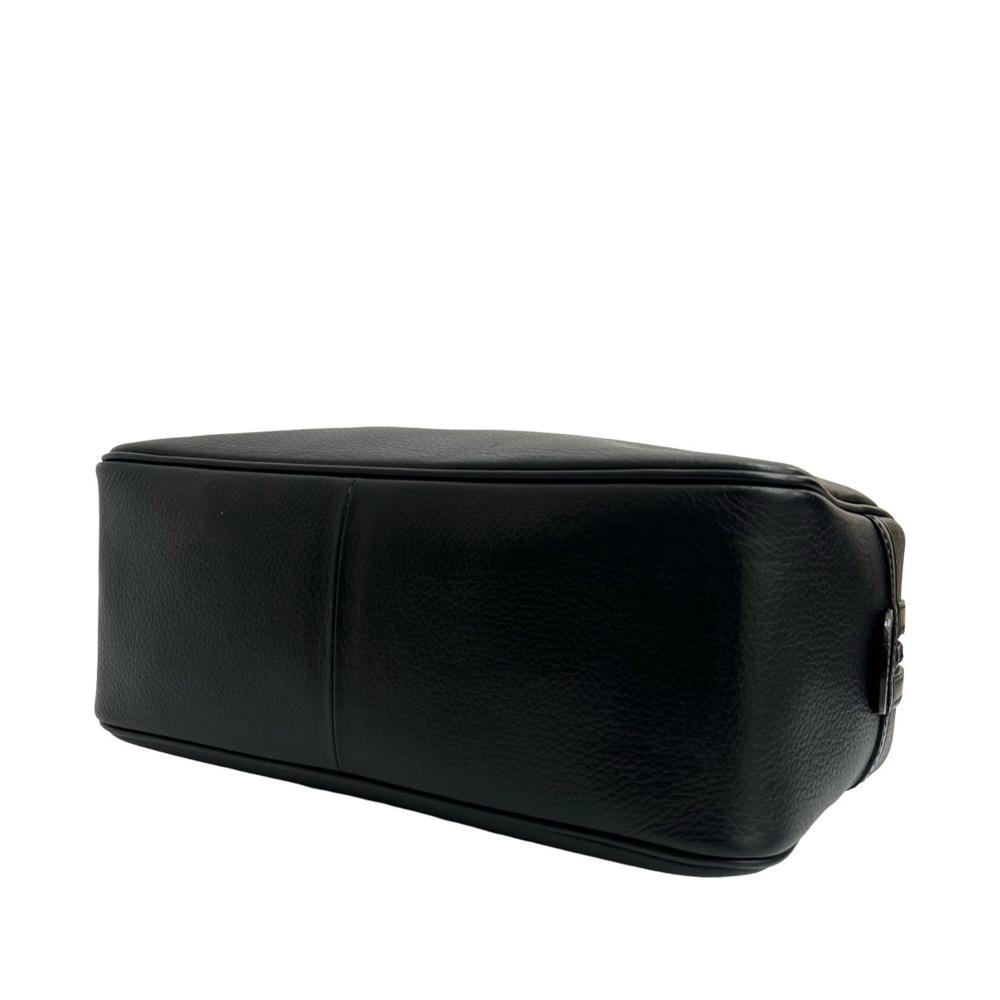 Burberry AB Burberry Black Calf Leather Boston Bag United Kingdom