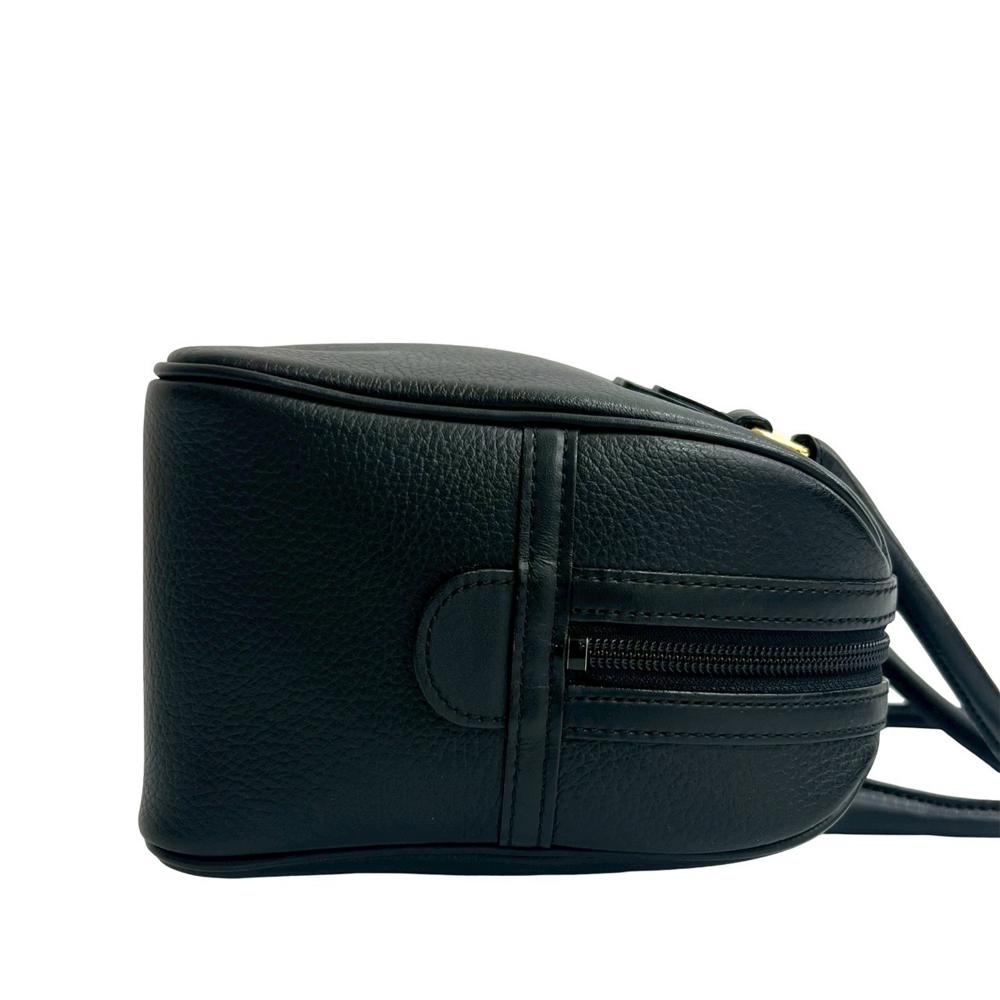 Burberry AB Burberry Black Calf Leather Boston Bag United Kingdom