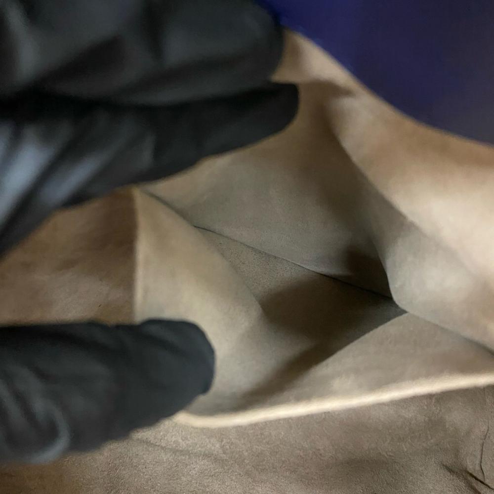 Bottega Veneta AB Bottega Veneta Black with Blue Nappa Leather Leather Intrecciato Trimmed Nappa Satchel Italy