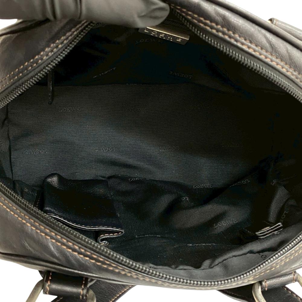 Loewe AB LOEWE Black Calf Leather Anagram Handbag Spain