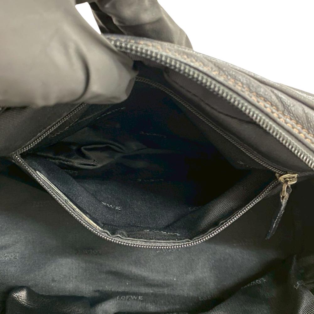 Loewe AB LOEWE Black Calf Leather Anagram Handbag Spain