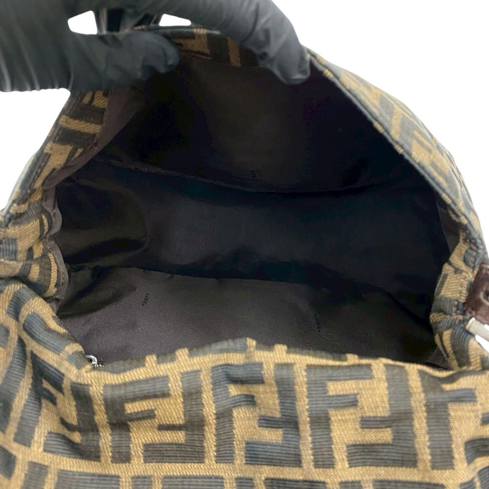 Fendi AB Fendi Brown Canvas Fabric Zucca Mamma Forever Italy