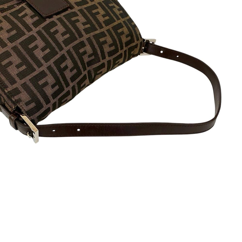 Fendi AB Fendi Brown Canvas Fabric Zucca Mamma Forever Italy
