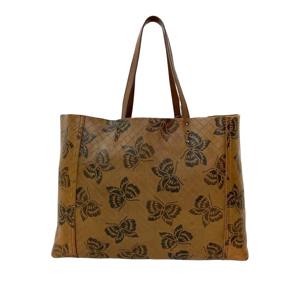 Bottega Veneta B Bottega Veneta Brown Nappa Leather Leather Nappa Intrecciomirage Butterfly Tote Italy