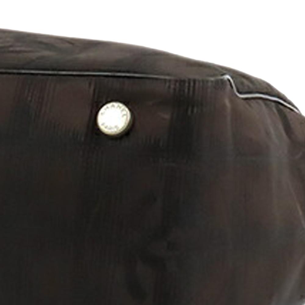 Chanel AB Chanel Brown Dark Brown Nylon Fabric New Travel Line Tote Italy
