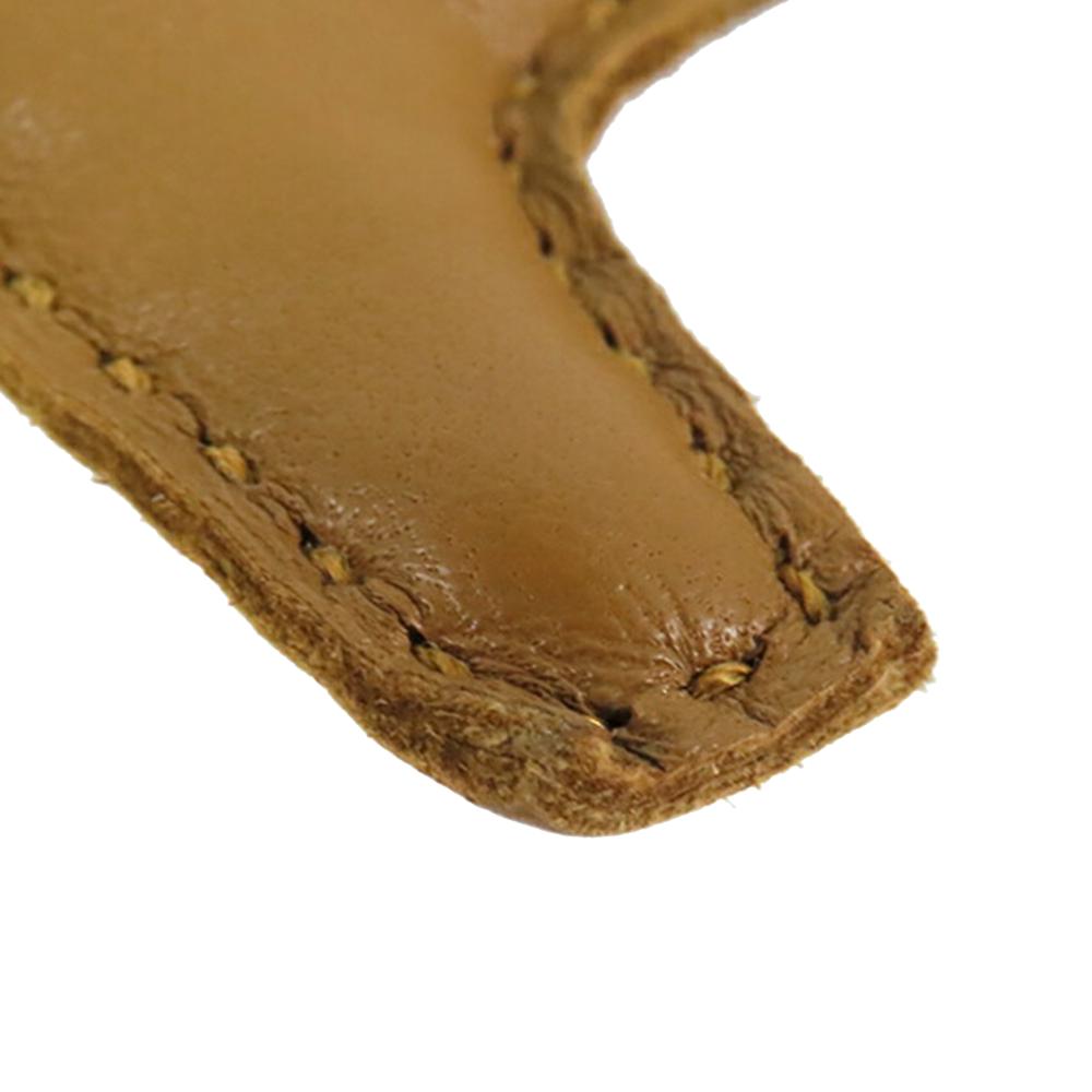 Hermès Brown Milo Lambskin and Swift Grigri Rodeo Pegase Bag Charm PM France