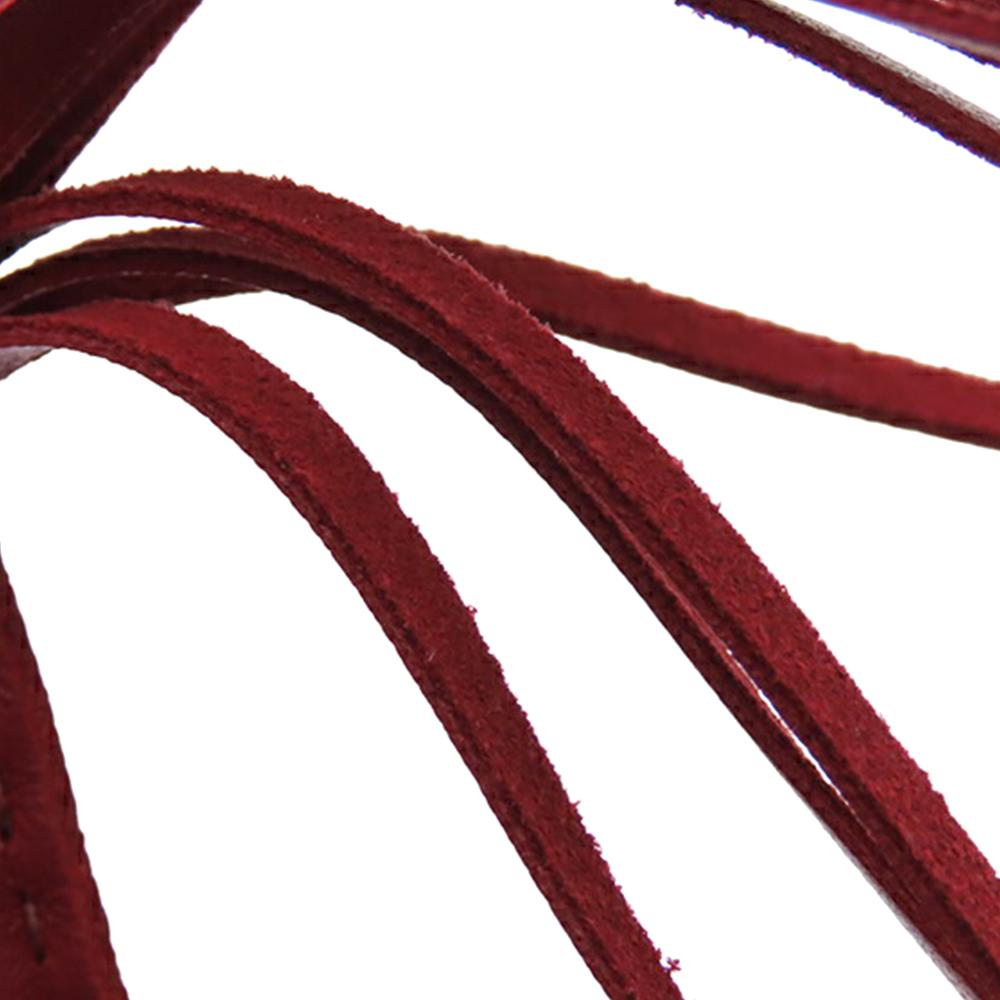 Hermès AB Hermès Red Dark Red Lambskin Leather Leather Milo Lambskin GriGri Rodeo Bag Charm PM France