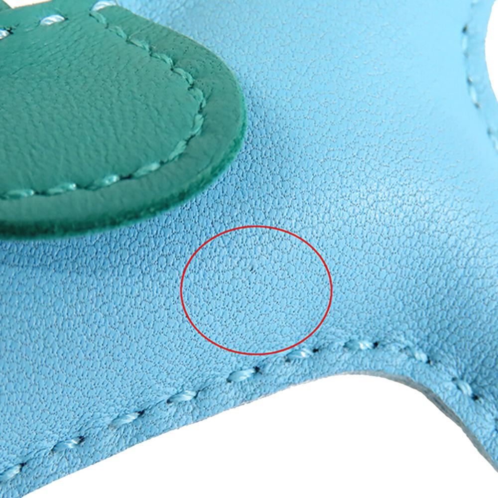 Hermès Blue Milo Lambskin and Swift Grigri Rodeo Pegase Bag Charm PM France