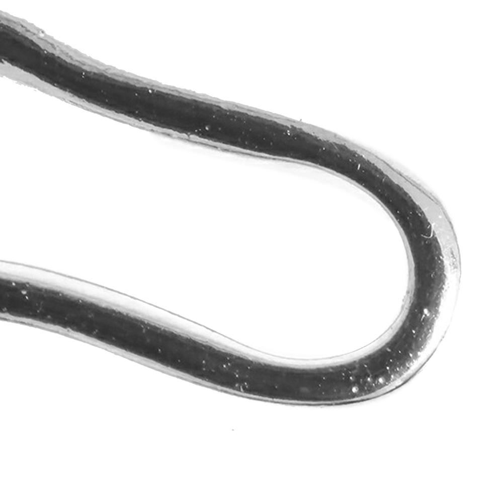 Chanel AB Chanel Silver Silver Plated Metal CC Crystal Clover Pendant Necklace France