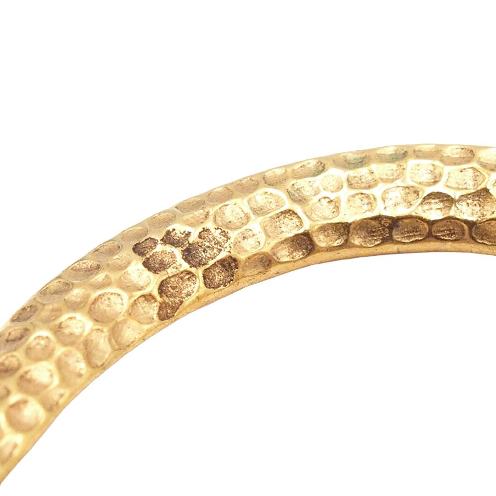 Chanel B Chanel Gold Gold Plated Metal CC Teardrop Dangle Hoop Clip On Earrings France