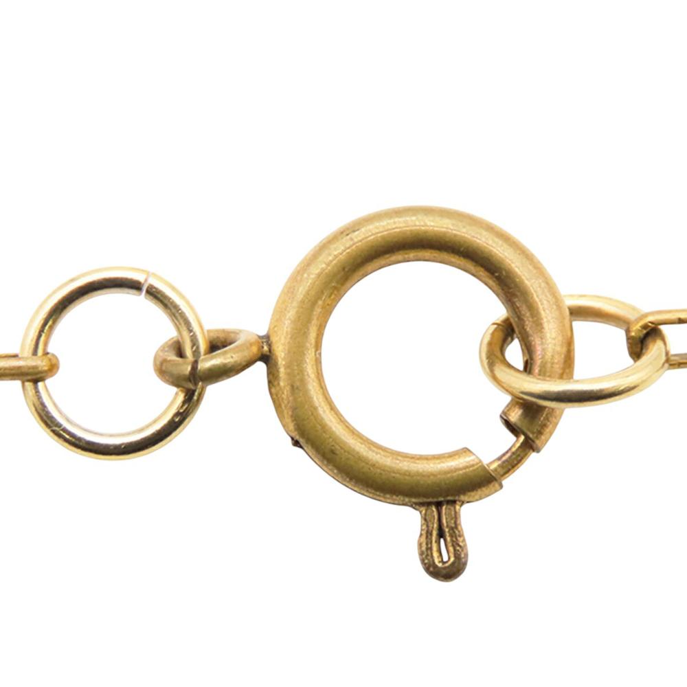 Chanel B Chanel Gold Gold Plated Metal CC Oval Pendant Necklace France