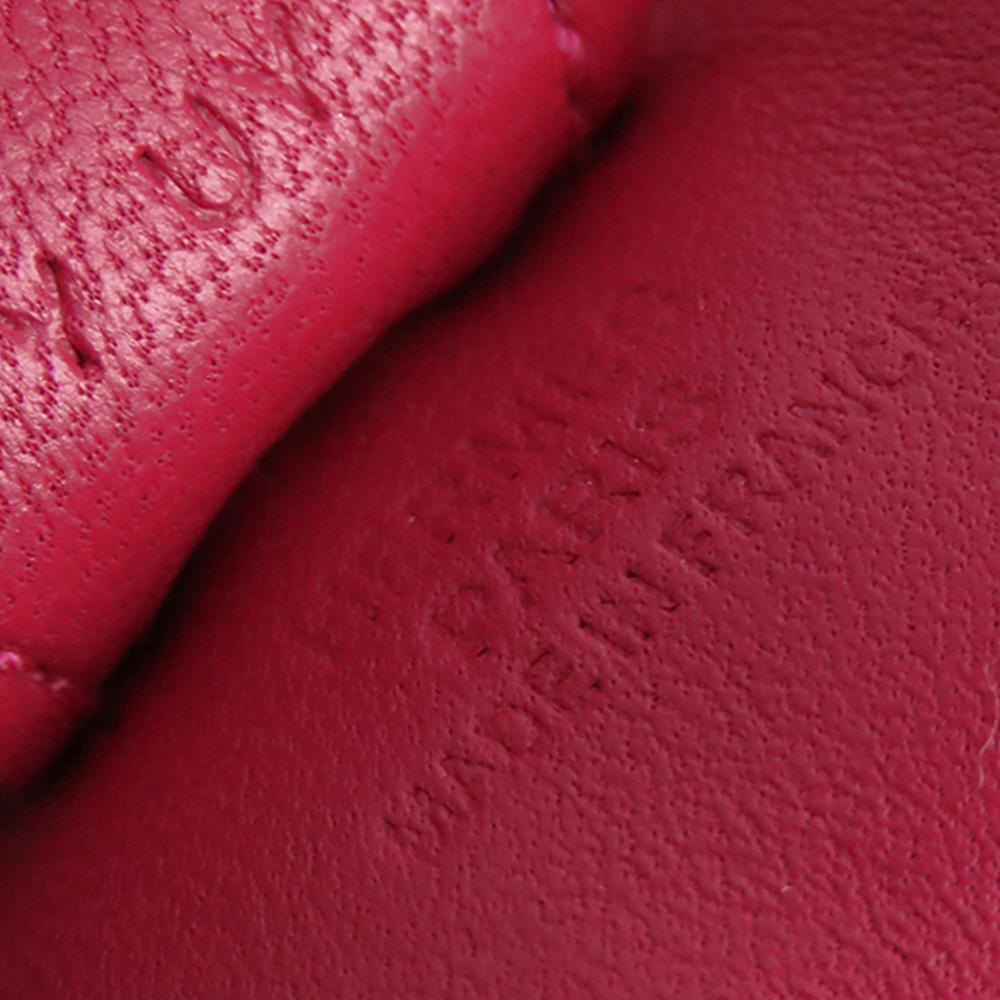 Hermès AB Hermès Pink Dark Pink Calf Leather Milo Lambskin Grigri Rodeo Bag Charm PM France