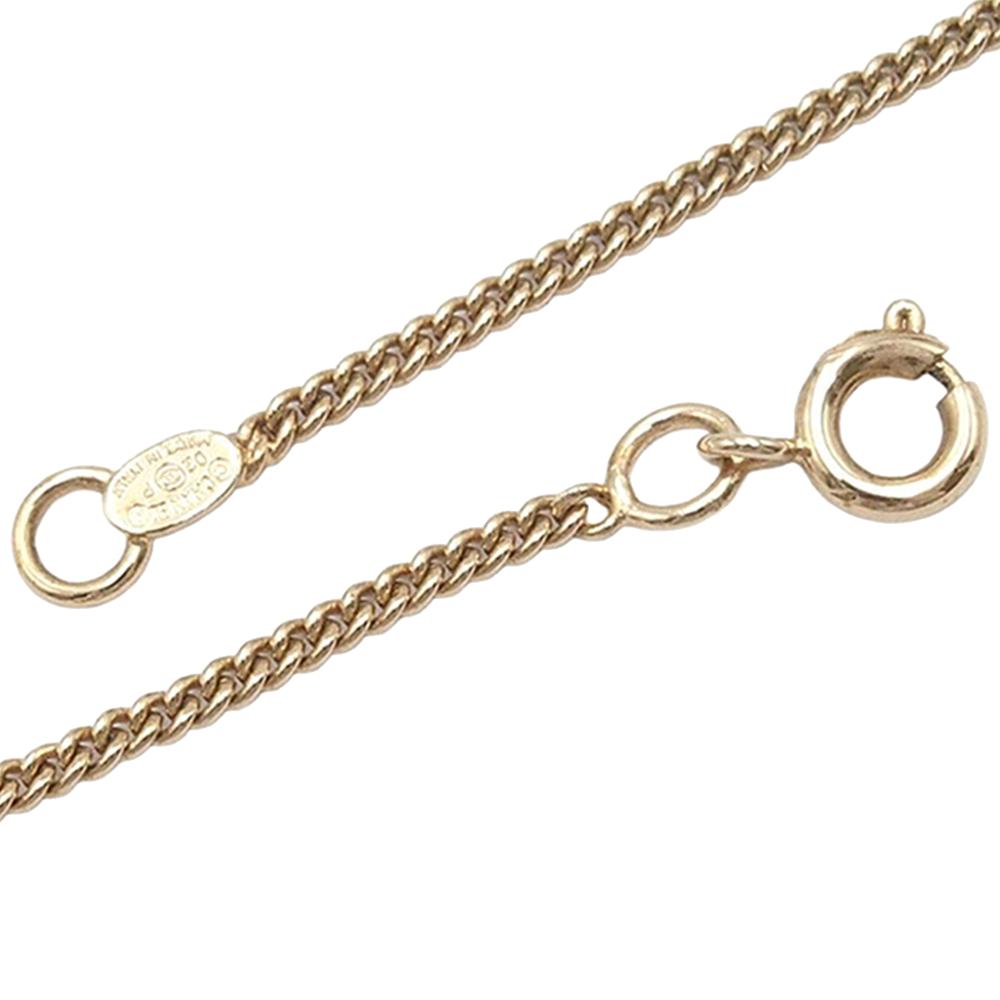 Chanel AB Chanel Gold with White Gold Plated Metal CC Enamel Camellia Pendant Necklace Italy