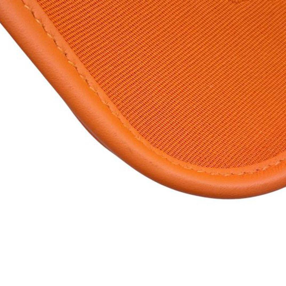 Hermès AB Hermès Orange Canvas Fabric Toile Officier and Swift Neo Evelyne 16 France