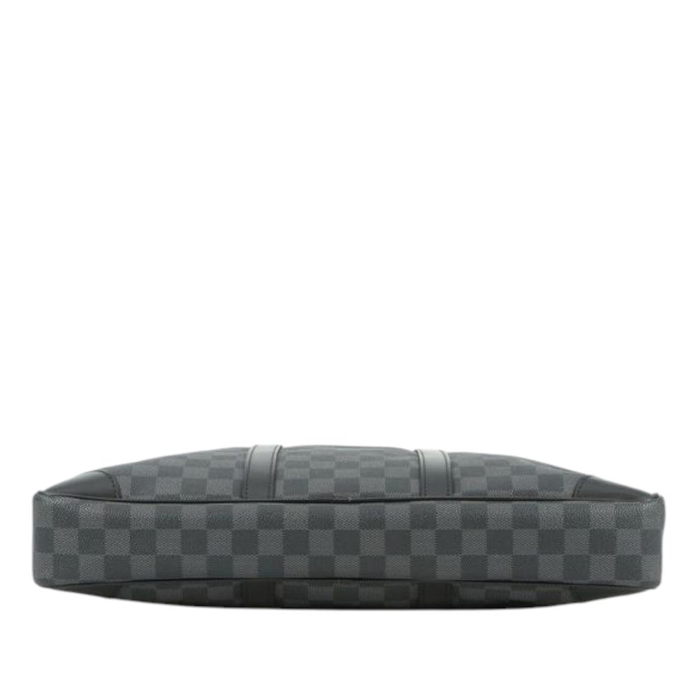 Louis Vuitton B Louis Vuitton Black Damier Canvas Fabric Damier Graphite Porte Documents Voyage PM France