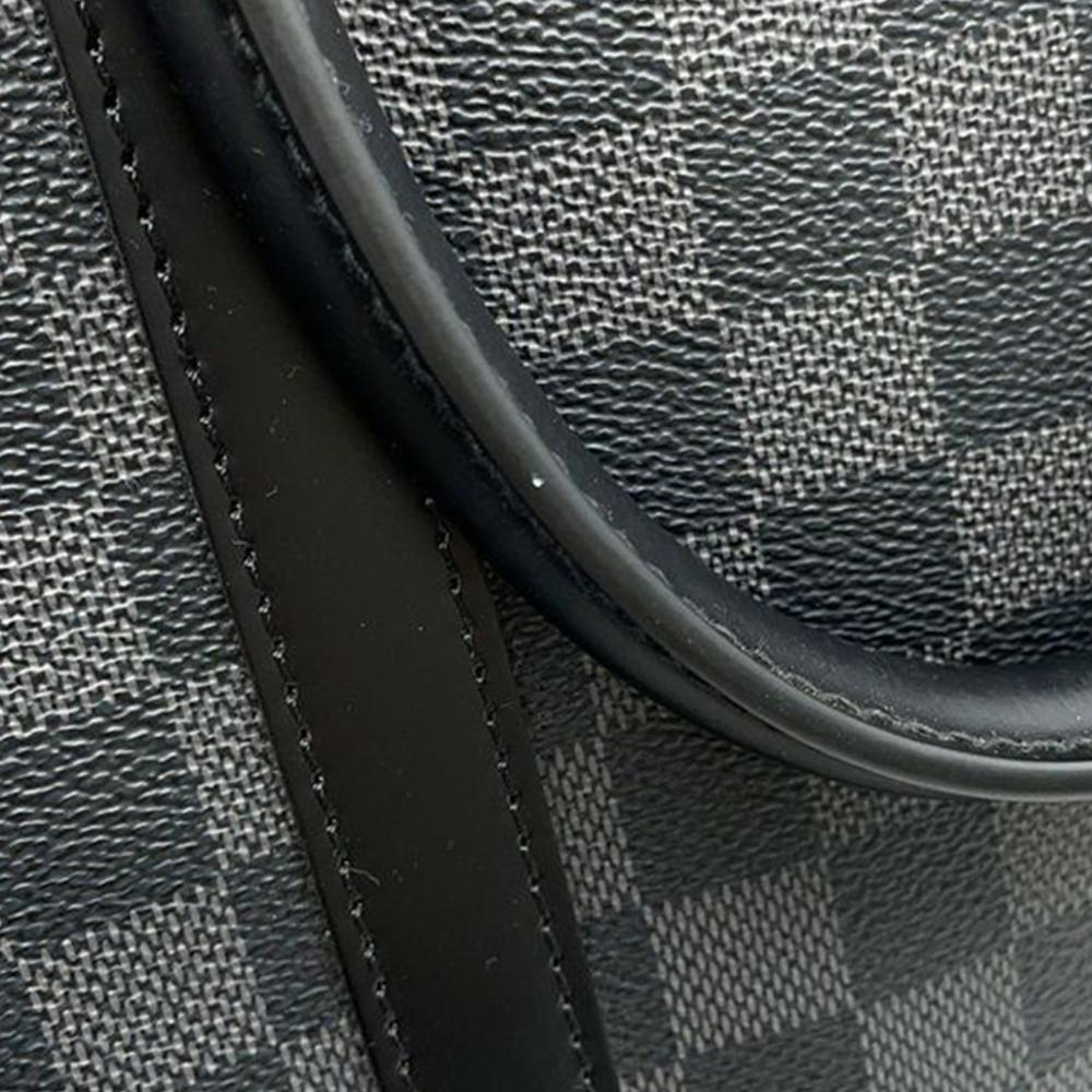Louis Vuitton B Louis Vuitton Black Damier Canvas Fabric Damier Graphite Porte Documents Voyage PM France