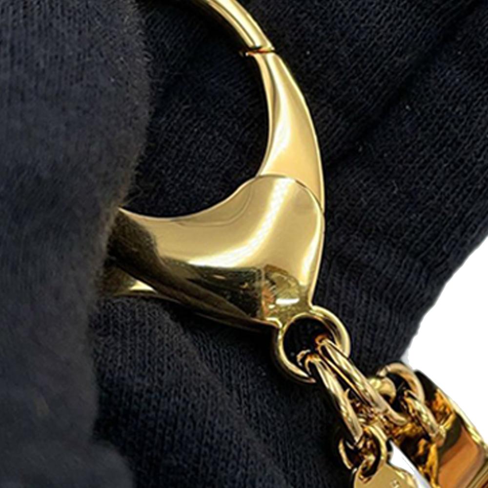 Louis Vuitton AB Louis Vuitton Gold Gold Plated Metal Fleur de Monogram Bag Charm Italy