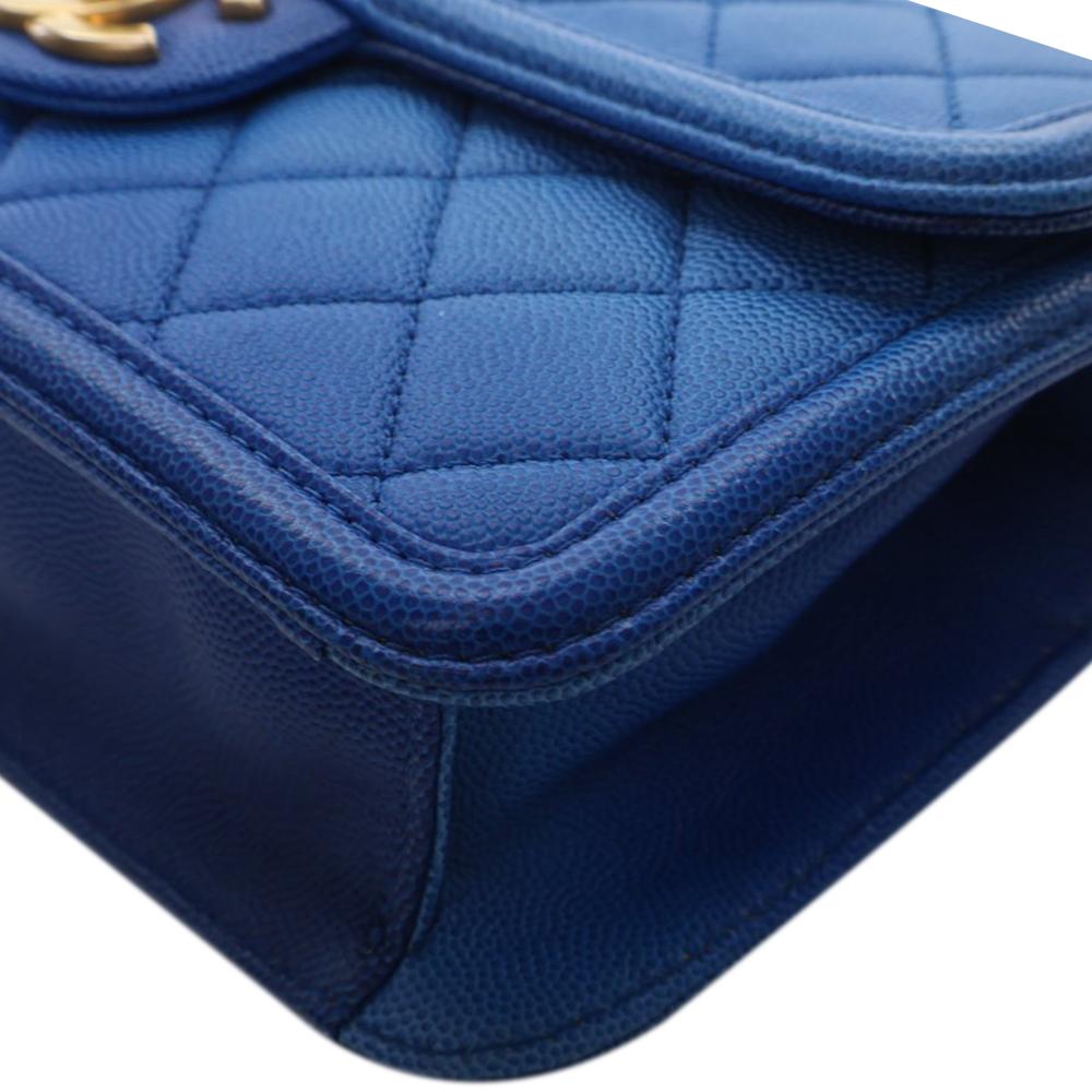 Chanel AB Chanel Blue Caviar Leather Leather Small Quilted Caviar Sunset On The Sea Flap France