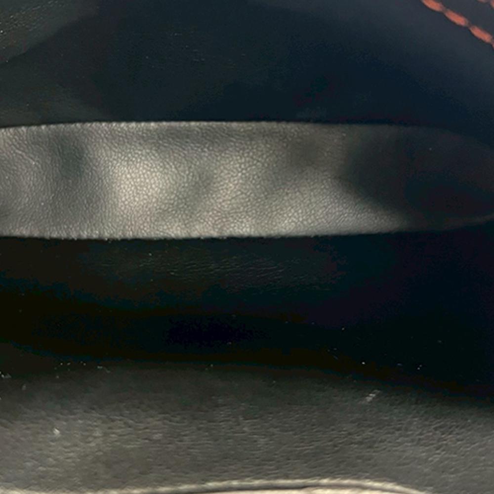 Saint Laurent AB Saint Laurent Black Calf Leather Cutout Crossbody France