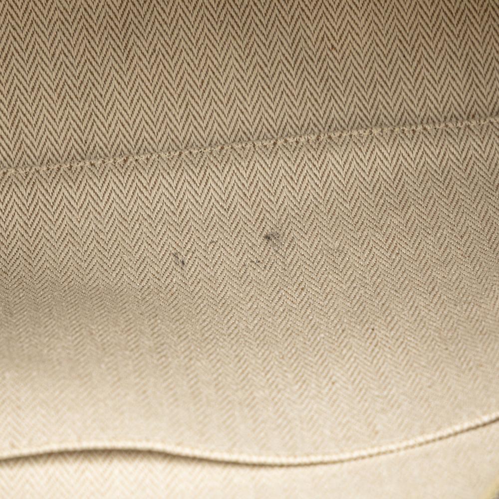 Hermès B Hermès Blue Dark Blue with Green Canvas Fabric Small Toile Bride A Brac Case France