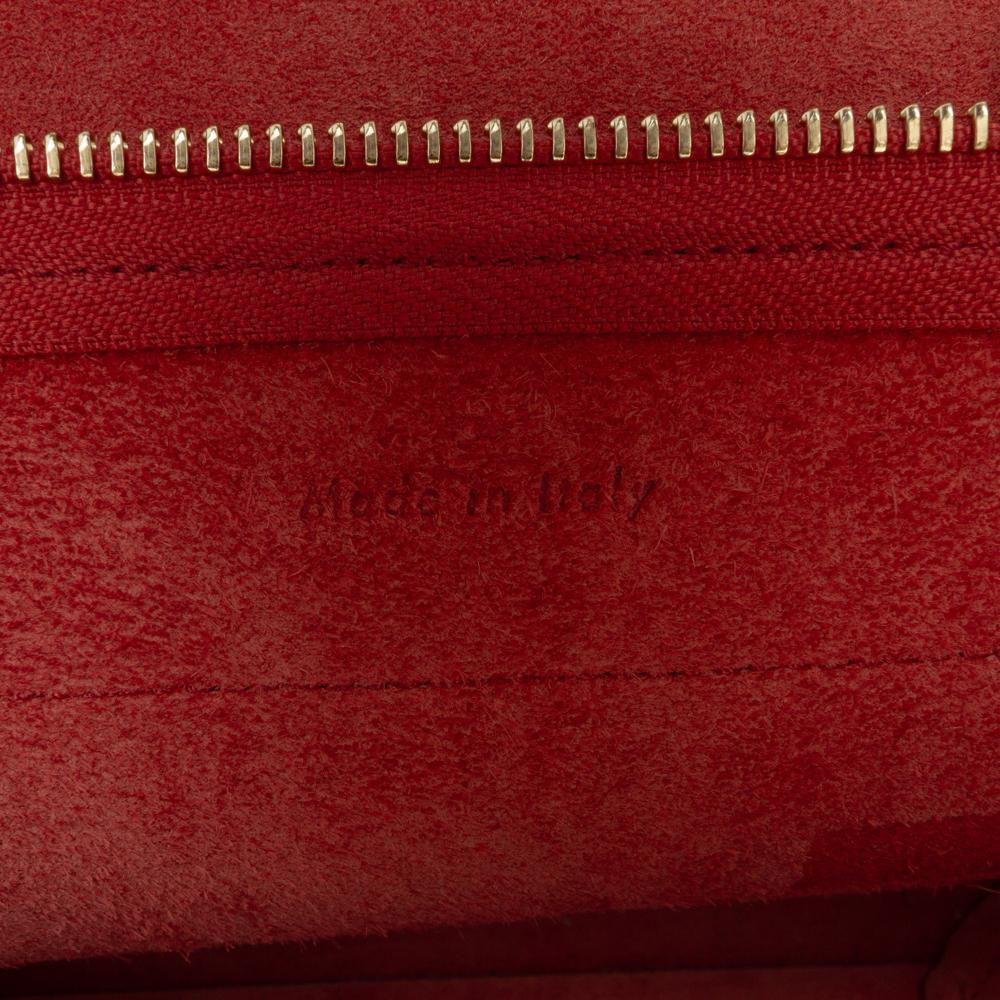 Celine B Celine Orange Dark Orange Calf Leather Nano Grained skin Belt Bag Italy