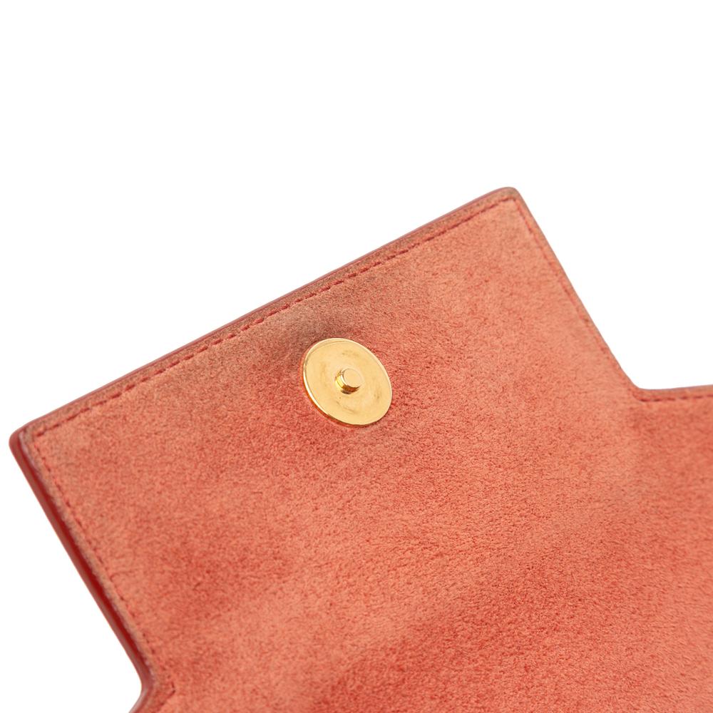 Celine B Celine Orange Dark Orange Calf Leather Nano Grained skin Belt Bag Italy