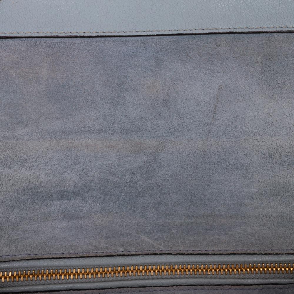 Miu Miu B Miu Miu Blue Light Blue Goatskin Leather Madras Soft Calf Crystal Embellished Crossbody Italy