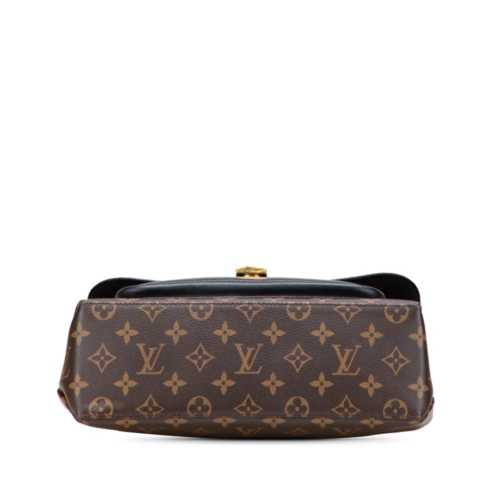 Louis Vuitton B Louis Vuitton Brown with Black Monogram Canvas Canvas Monogram Marignan France