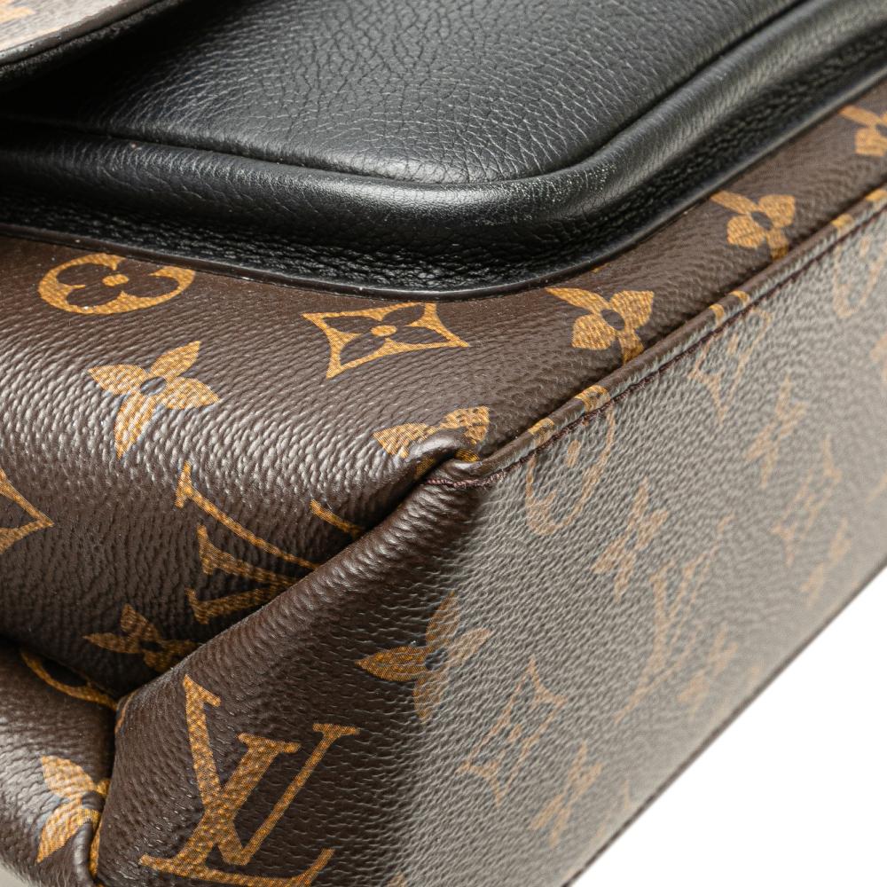 Louis Vuitton B Louis Vuitton Brown with Black Monogram Canvas Canvas Monogram Marignan France