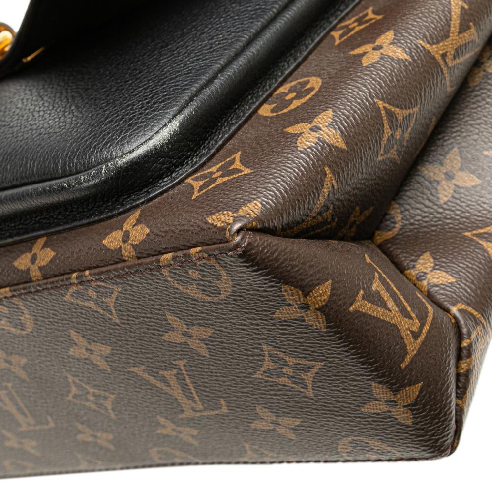 Louis Vuitton B Louis Vuitton Brown with Black Monogram Canvas Canvas Monogram Marignan France